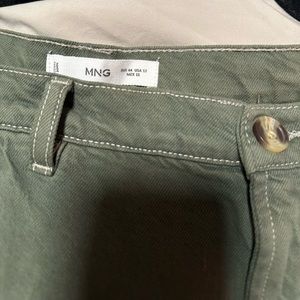 Green cargo pants - mango
